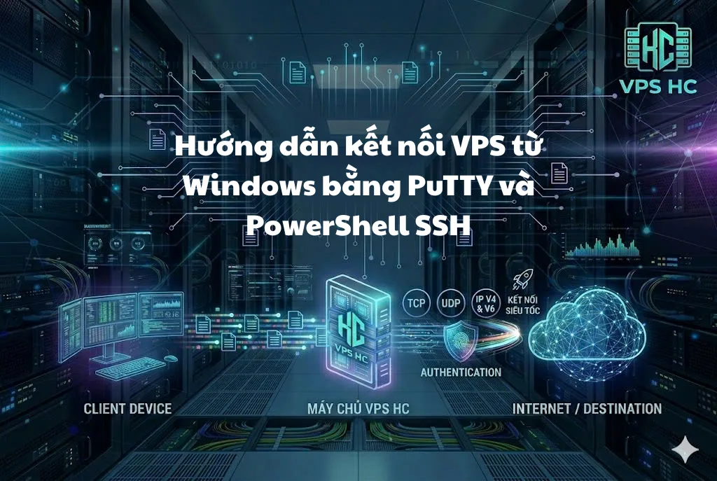 Hướng dẫn kết nối VPS từ Windows bằng PuTTY và PowerShell SSH