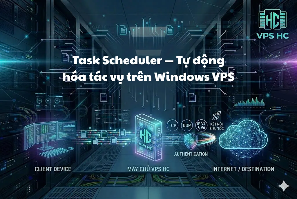 Task Scheduler — Tự động hóa tác vụ trên Windows VPS