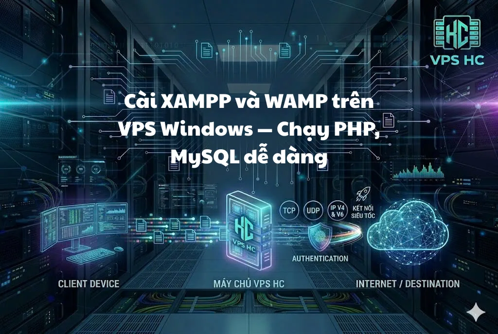 Cài XAMPP và WAMP trên VPS Windows — Chạy PHP, MySQL dễ dàng