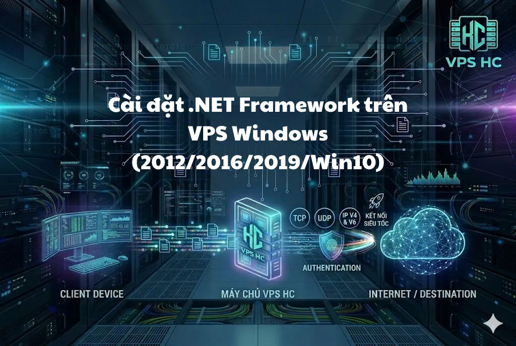 Cài đặt .NET Framework trên VPS Windows (2012/2016/2019/Win10)