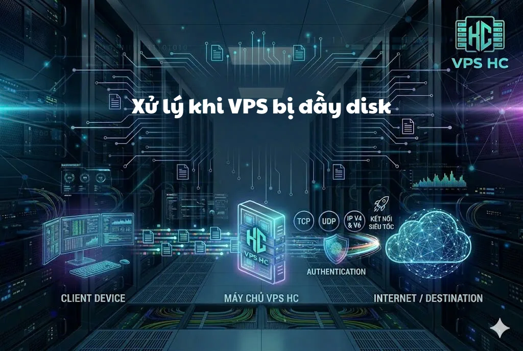 Xử lý khi VPS bị đầy disk